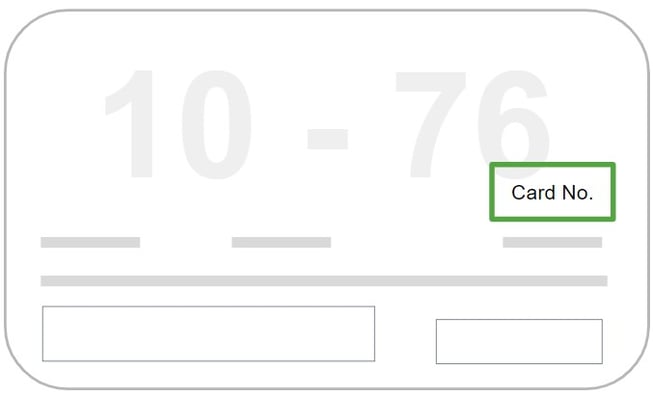 where is card number on driver's license